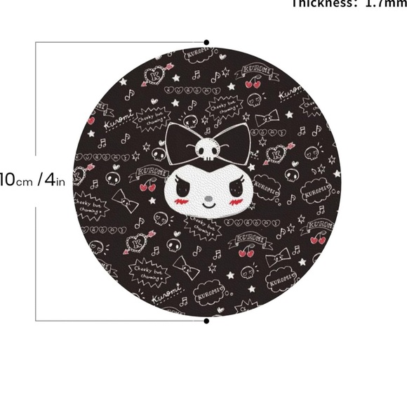 Kawaii Anime Coasters Set of 6- New - Picture 3 of 6